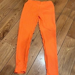 orange leggings